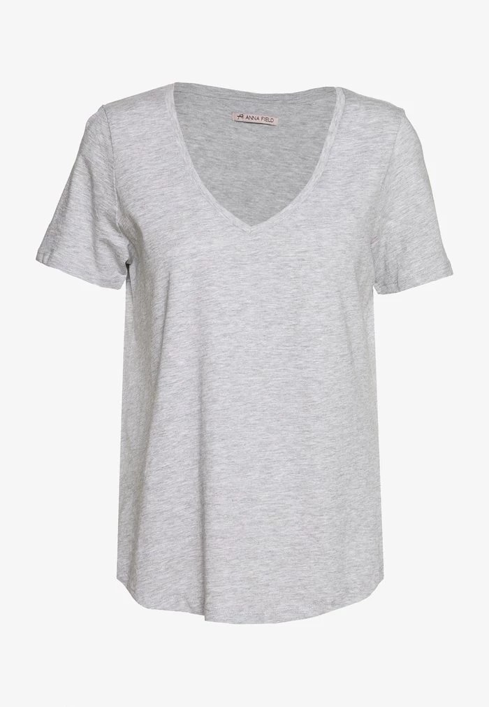 T-Shirt ANNA FIELD Anna Field Basic T-shirt Grise Femme | OBC-6214263